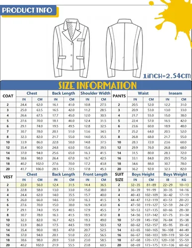Vista 7 de Trajes de 5 piezas para niños, traje formal de portador de anillos