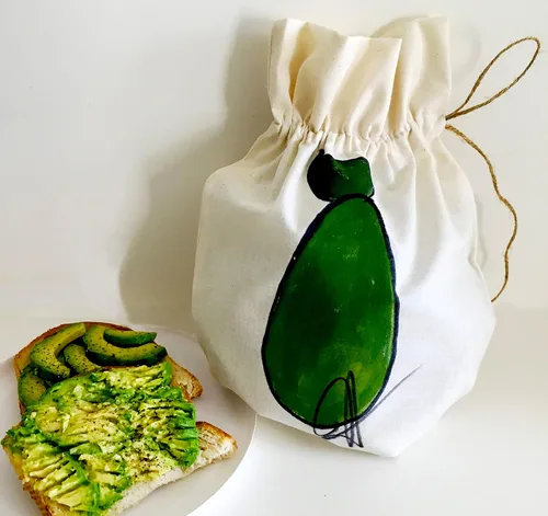 Vista 3 de Bolsa de aguacate acogedora para madurar aguacates