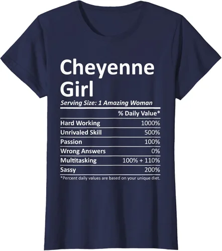 Vista 33 de CHEYENNE GIRL WY WYOMING - Camiseta divertida de regalo de City Home Roots USA, Negro, S