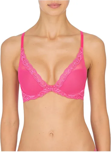Vista 53 de Natori - Sujetador de encaje para mujer con inmersión, diseño de plumas Cafe