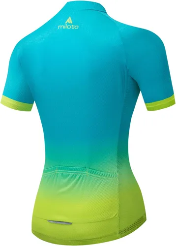 Vista 2 de Aogda Camisetas de ciclismo para mujer, camisetas de bicicleta, ropa de ciclismo para mujer
