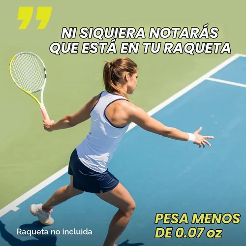 Vista 5 de Scoring Right Portable Tennis Racket and Padel Scorekeeper, Easily Mounted Small Score Board to Keep Score of Points, Games, and Sets, ITF