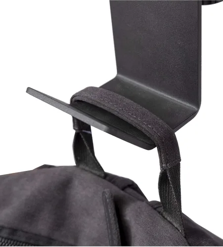 Vista 2 de Stand Up Desk Store - Gancho para colgar los auriculares, la mochila o la bolsa bajo el escritorio. Se fija con la abrazadera en el escritorio