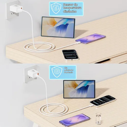 Vista 7 de Apple MFi Certified iPhone 17 Charger Fast Charging 4Pack 60W USB C Charger