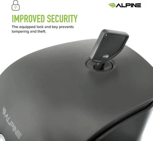 Vista 6 de Alpine Industries - Dispensador manual de jabón para pared, dispensador de jabón comercial montado en la pared para jabón líquido y desinfectante
