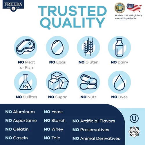 Vista 6 de Freeda Citrato de calcio – Suplemento vegano Kosher para fortalecer los huesos – Apoya la densidad ósea y la función muscular – Calcio 1000 mg por