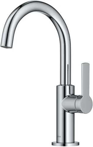Vista 15 de Kraus KPF-2822BB Oletto Grifo de barra de cocina de una manija, 12 pulgadas, latón cepillado