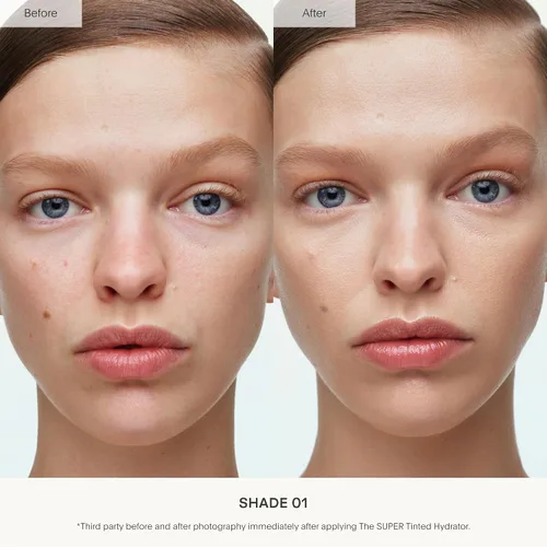 Vista 3 de U Beauty El Súper Hidratador con Tinte Ácido Hialurónico Crema Hidratante - Hidratador de Piel de Mega-Dosis para una Piel Más Suave, Lisa