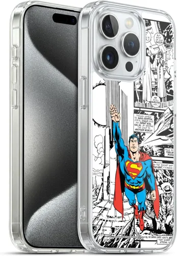 Vista 74 de Head Case Designs Funda de gel con licencia oficial de Superman DC Comics Collage Comicbook Art [protección de grado militar] compatible con Apple