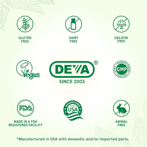 Vista 4 de Deva - Tabletas de suplemento de ceramida para restaurar la piel, 60 unidades, 1 paquete