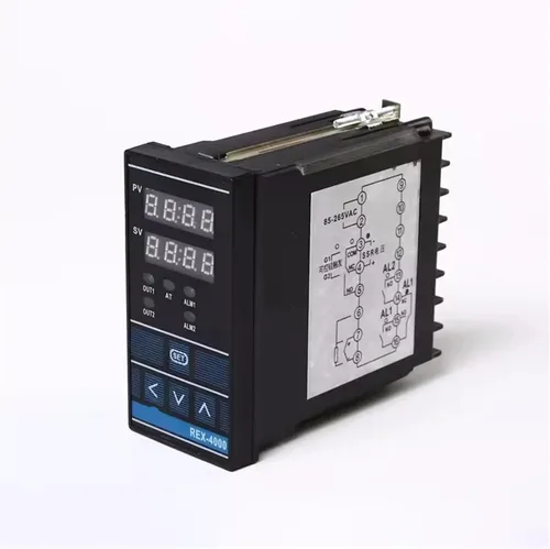 Vista 2 de Relay or SSR Output PID Industrial Temperature Controller with k,pt100 thermocouple Input (REX-4000)
