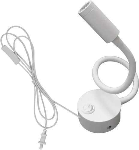 Vista 5 de Lámpara de imagen LED de 3 W, tubo flexible con botón enchufable, acabado blanco cálido