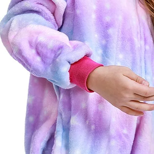 Vista 7 de Pijama de unicornio unisex para niños, enteritos para disfraz, Halloween