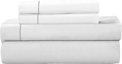 Vista 37 de ROYALE LINENS Juego de sábanas de 3 piezas para cama individual - Ropa de cama de microfibra cepillada suave de 1800 hilos - 1 sábana bajera