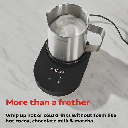Vista 8 de Instant Pot Instant MagicFroth - Vaporizador y espumador eléctrico 9 en 1, jarra de acero inoxidable de 17 onzas, máquina de espuma fría y caliente