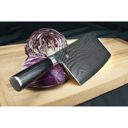 Vista 4 de Shun DM0712. Cuchillo chino para vegetales, de 7 pulgadas.