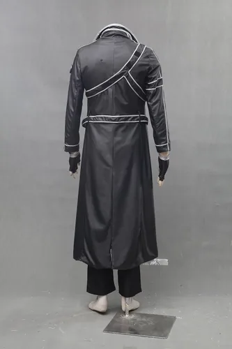 Vista 7 de Disfraz de Kirito de piel sintética para hombre, talla de EE. UU