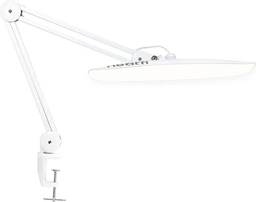 Vista 9 de Neatfi Lámpara de escritorio LED XL Cabeza de 20 pulgadas de ancho (blanco-2, CCT con abrazadera)