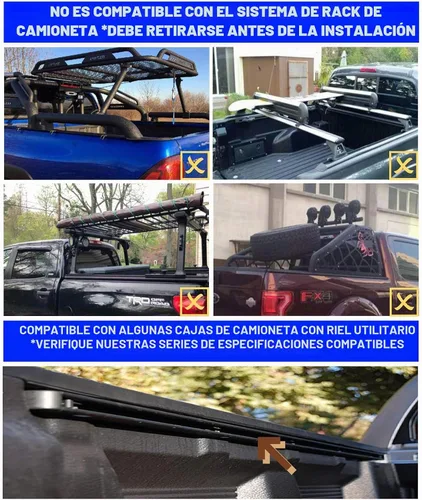 Vista 7 de Mamoru Cubierta de cama suave enrollable de 5.0 pies compatible con Toyota Tacoma 2005-2015 cubierta de vinilo Tonneau Fleetside Soft Roll Up