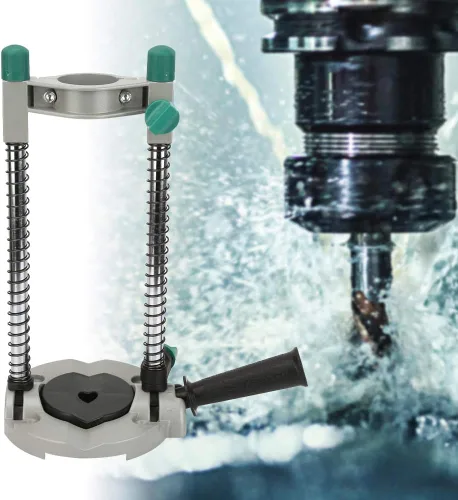 Vista 8 de Soporte de taladro de ángulo ajustable para carpintería, soporte de taladro de mano eléctrico de 45 grados, soporte de accesorio de herramienta