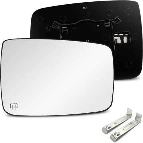 Vista 10 de Espejo retrovisor calefactado para el lado del conductor compatible con Dodge Ram Pick-Up 1500 2500 2009-2018 - Reemplazo 68079363AA 68050299AA