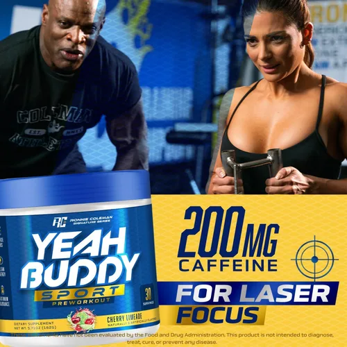 Vista 5 de Ronnie Coleman Signature Series NUEVO Polvo de preentrenamiento para mujeres y hombres, preentrenamiento con aminoácido beta alanina, L citrulina