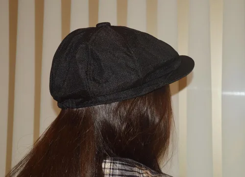 Vista 4 de Linen Newsboy - Gorra plana para hombre, 8 paneles, sombrero de hiedra, transpirable, para verano, Gatsby Ivy Irlanda, sombreros de pesca irlandesa