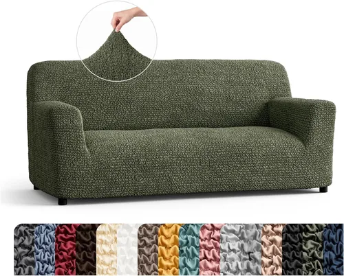 Vista 34 de PAULATO BY GA.I.CO. Funda para Silla - Funda para Sillón - Funda para Sillón - Funda de Tela Suave - Protector de Muebles Elegante de Ajuste Ceniza