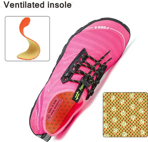 Vista 5 de Kararao Mens Womens Water Shoes Quick Dry Swim Shoes Beach Shoes Pool Surfing Aqua Sports