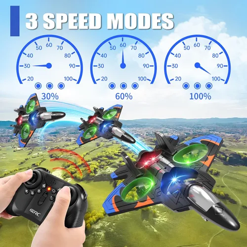 Vista 5 de 4DRC V32 Aviones RC de espuma con 3 baterías, aviones de control remoto para niños y adultos de 8 a 16 años, avión a control remoto, helicóptero