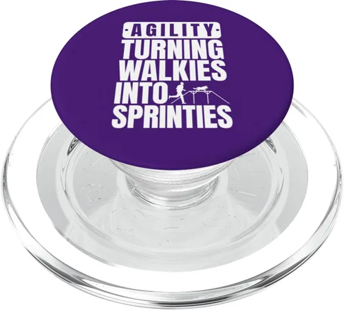 Vista 7 de Agility Handler - Turn Walkies Into Sprinties - Dog Agility PopSockets Adhesive PopGrip