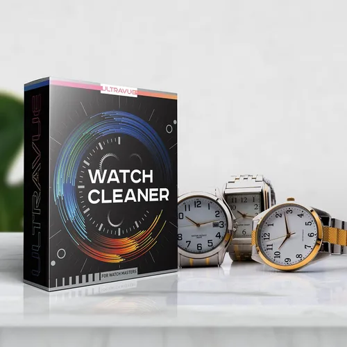Vista 9 de ULTRAVUE Kit de limpieza de relojes limpia todos los relojes y joyas, incluyendo todos los metales, cristales y goma, 1 espray de gel limpiador