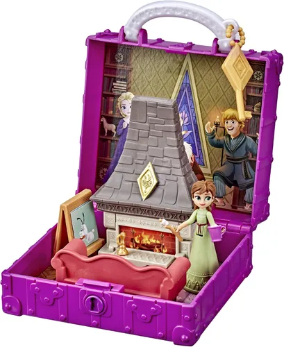Vista 3 de Disney Frozen 2 Pop Adventures - Set de juego desplegable con asa de noche de juegos en familia, incluye muñeca de Anna, juguete inspirado 2