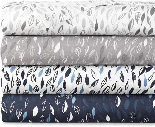 Vista 67 de Southshore Fine Living, Inc. Colección Winter Brush, juego de sábanas de 3 piezas para cama individual, sábana bajera con bolsillo profundo de 14