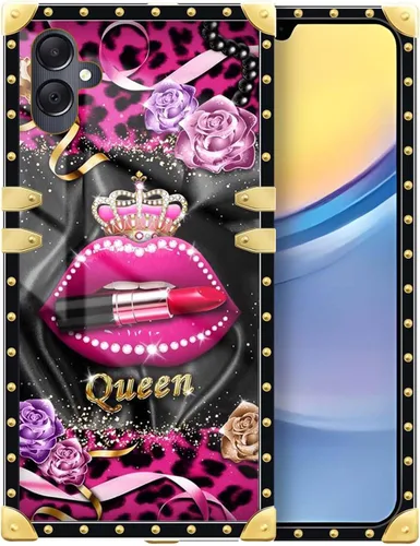Vista 110 de Funda compatible con Samsung Galaxy A03S 4G, TPU suave de lujo y parte trasera de policarbonato duro para niñas y mujeres, funda protectora a prueba