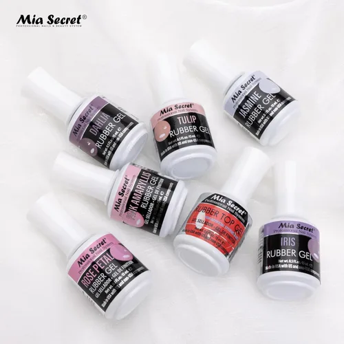 Vista 3 de Mia Secret Base de goma y capa superior de gel UV-LED para un acabado de uñas brillante