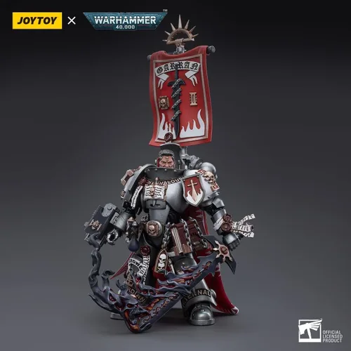 Vista 5 de LEBOO JOYTOY Warhammer 40K Grey Knights Castellan Crowe 1/18 Figura de acción Warrior Joy Modelos de juguete