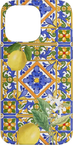 Vista 21 de Sicilian,Italian,Summer,Tiles,Citrus,Mosaic,Majolica Art Case for iPhone 17
