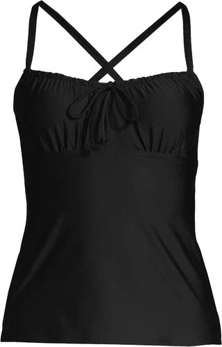 Vista 5 de Lands' End Traje de baño tankini resistente al cloro para mujer con tirantes ajustables