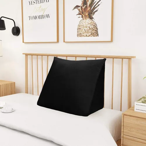 Vista 2 de Almohada de Cuña para Cabecero de Dormitorio, Almohada de Lectura para Dormitorio con Soporte para la Espalda para Sentarse en la Cama, Cojín Lumbar