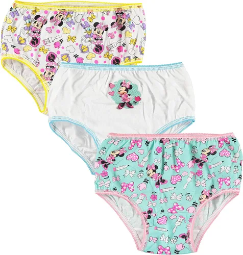 Vista 4 de Disney Ropa interior de Minnie Mouse para niña con múltiples opciones de estampado y silueta en tallas 2/3t - 8 Minnie7pk