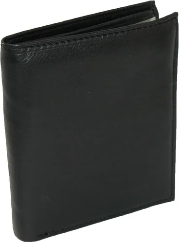 Vista 3 de Paul & Taylor Cartera Hipster grande de cuero para hombre, Negro -, Bifold