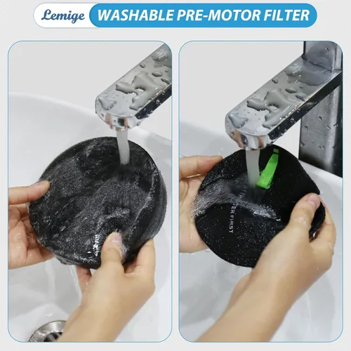 Vista 6 de Lemige 39883 3418 3402 3774F Filtro para Bissell Pet Hair Eraser 39883 3774F 3774 3774G 3775 SurfaceSense Pet 3418 3415 MultiClean Rewind 3402 3409