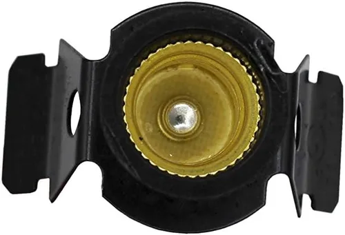 Vista 6 de Creative Hobbies cable de lámpara con clip y foco de 7 W para lámparas de sal, aldeas navideñas, calabazas y más - de 1,8 m con interruptor de Marrón
