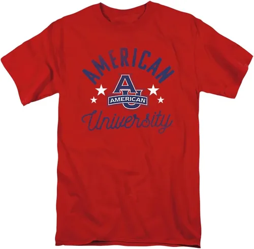 Vista 82 de Collegiate Distressed Mascot Unisex Adult T Shirt Collection 3 Universidad de Adelphi