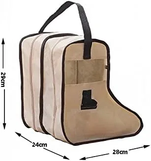 Vista 2 de WITERY Bolsa de zapatos para botas, organizador de viaje, cubo de almacenamiento, portátil, impermeable, organizador de bolsas para zapatos, bolsa