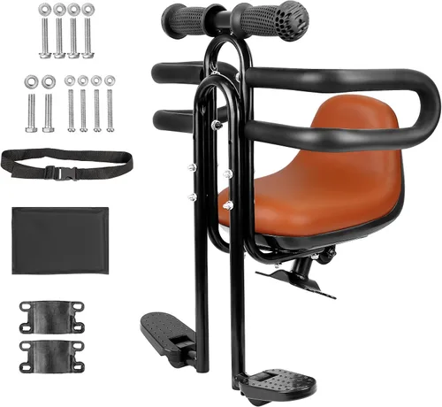 Vista 8 de MEGHNA Bike Child Seat Front Mounted for Adult Bike Comfortable Baby Bike Seat with Backrest Adjustable Height and Position Bicycle Child Seat with