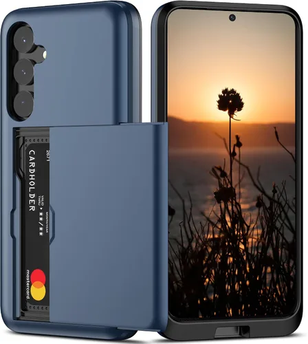 Vista 20 de Nvollnoe Funda para Samsung S23 con tarjetero 5G de 6.1 pulgadas, delgada, de doble capa, resistente, protector para Galaxy S23, funda con ranura