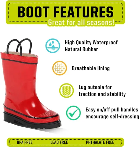 Vista 2 de Western Chief Girl's Firechief 2 Rainboot (ToddlerLittle Big Kid) Rain Boot