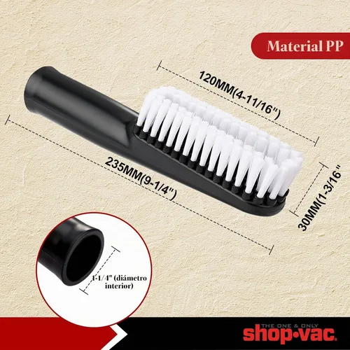 Vista 3 de Shop-Vac 2PC 8011848 Kit de limpieza de coche, 1-1/4" ID, herramienta